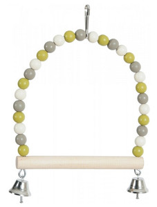 Zolux Bird Swing Pearl with Wooden Bar and Bells