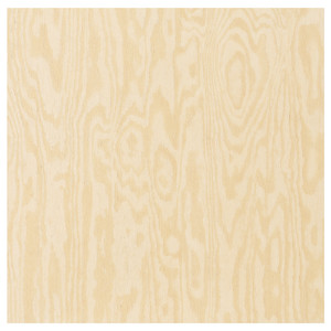 KALBÅDEN Door with hinges, lively pine effect, 60x60 cm