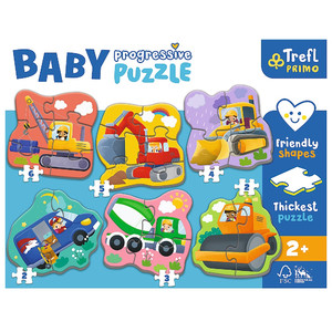 Trefl Primo Baby Progressive Puzzle Vehicles 2+
