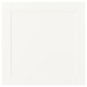 SANNIDAL Door with hinges, white, 60x60 cm