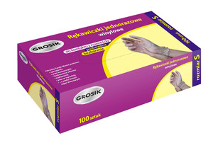 Vinyl Disposable Gloves Size S 100pcs