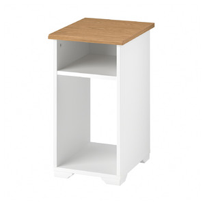 SKRUVBY Side table, white, 40x32 cm