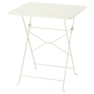 SUNDSÖ Table, off-white outdoor, 65x65 cm