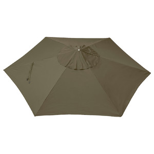 LINDÖJA Parasol canopy, beige-green, 300 cm