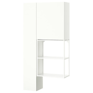 ENHET Storage combination, white, 90x32x180 cm