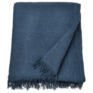 DYTÅG Throw, dark blue, 130x170 cm