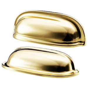 ENERYDA Cup handle, brass-colour, 89 mm, 2 pack