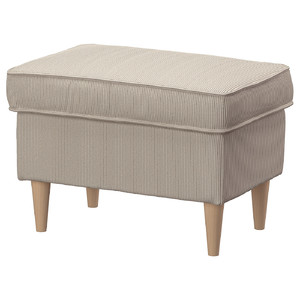 STRANDMON Footstool, Kelinge beige, 60x40x44 cm