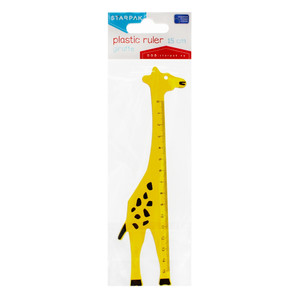 Starpak Plastic Ruler Giraffe 15cm
