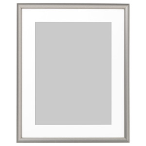 SILVERHÖJDEN Frame, silver-colour, 40x50 cm