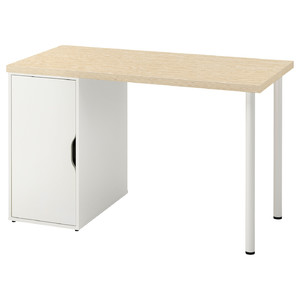 MITTCIRKEL / ALEX Desk, lively pine effect/white, 120x60 cm