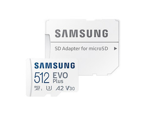 Samsung Memory Card EVO+ mSD with Adapter 512GB MB-MC512KA/EU