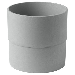 NYPON Plant pot, indoor/outdoor, grey, 19 cm