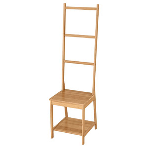 RÅGRUND Towel rack chair, bamboo