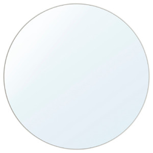 LINDBYN Mirror, white, 110 cm