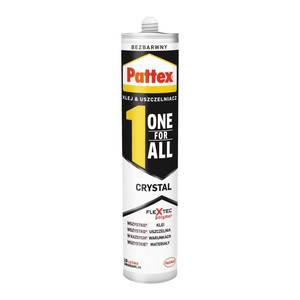 Pattex Sealant Adhesve One For All Crystal 290g, transparent