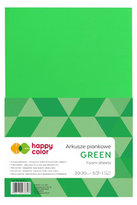 Craft Foam A4 5 Sheets, green