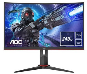 AOC 31.5" Gaming Monitor C32G2ZE/BK VA Curved 240Hz HDMIx2 DP