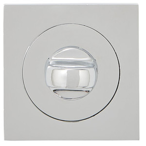 Door Escutcheon Quadro-QR, square, chrome