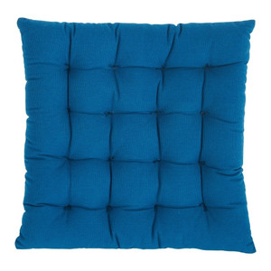 GoodHome Seat Cushion 36 x 36 cm, blue
