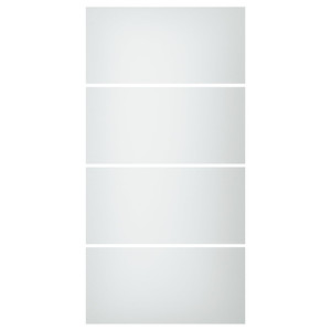SVARTISDAL 4 panels for sliding door frame, white paper effect, 100x201 cm