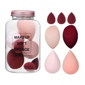 ECARLA CREAMY RED DUO Set 7 Makeup Soft Sponge