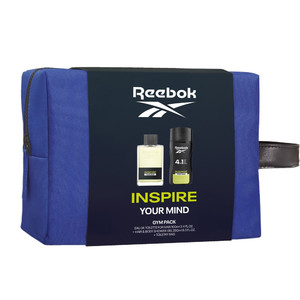 REEBOK Inspire Your Mind Gift Set for Men - Beauty Pouch (Eau De Toilette 100ml + Body Wash 250ml)