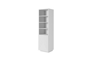 Shelving Unit Bookcase Asha 50cm, matt white