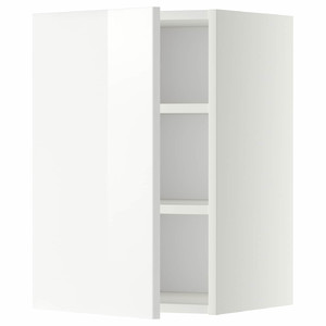 METOD Wall cabinet with shelves, white/Ringhult white, 40x60 cm