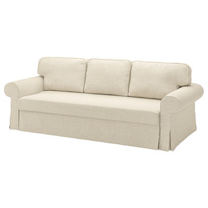 VRETSTORP Cover for 3-seat sofa-bed, Kilanda light beige