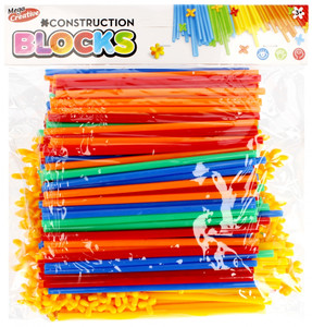 Straw Construction Set 298pcs 3+