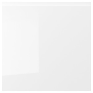 VOXTORP Door, high-gloss white, 60x60 cm