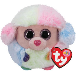Soft Plush Toy Rainbow Poodle 8cm