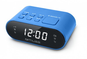 Muse Dual Alarm Clock Radio PLL M-10 BL