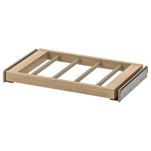 KOMPLEMENT Pull-out trouser hanger, white stained oak effect, 50x35 cm
