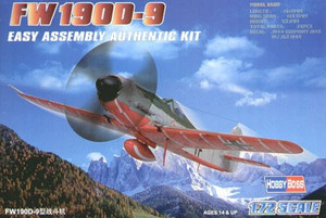 Hobby Boss Plastic Model Kit Focke Wulf FW 190D-9 1:72 14+