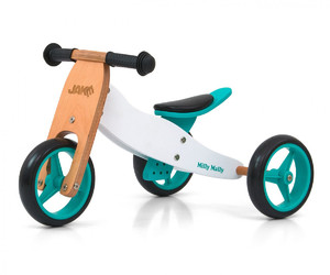 Milly Mally Jake 2in1 Threecycle Bicycle Running Bike Classic Mint 12m+