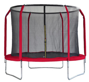 Tesoro Garden Trampoline 10ft 3+, dark red