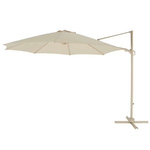 Garden Parasol Umbrella GoodHome Mallorca 350 cm, beige