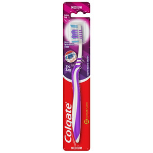Colgate Toothbrush Zig Zag Plus Medium, assortedcolours