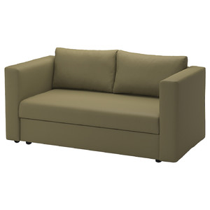 SKÖNABÄCK 2-seat sofa-bed, Vissle yellow-green