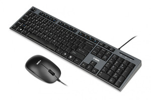 iBOX Wired Keyboard + Mouse IKMS606, black