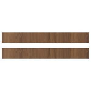 TISTORP Drawer front, brown walnut effect, 80x10 cm