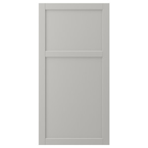 LERHYTTAN Door, light grey, 60x120 cm
