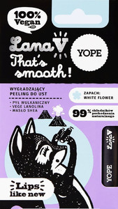 YOPE Lana V THAT'S SMOOTH! Smoothing Lip Peeling Balm Fragrance: White Flower Vegan 99% Natural 1pc