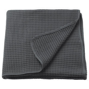 VÅRELD Bedspread, dark gray, 150x250 cm