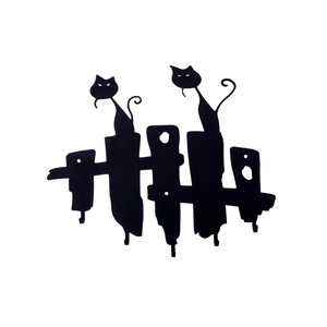 Wall Hanger Cats, black