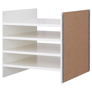 KALLAX Insert with 4 shelves, white,  33x36x33 cm