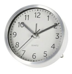 Alarm Clock Quazi 9cm, silver