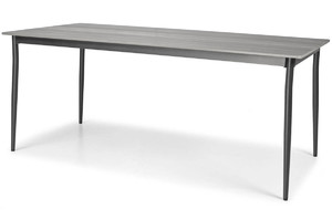 Outdor Dining Table BOSANO 180, black/grey